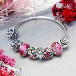 Vendita Bracciale Moress FLOWER BOUQUET OPEN BANGLE BG-60#60