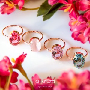 Vendita Orecchini ad amo in argento con zircone rosa